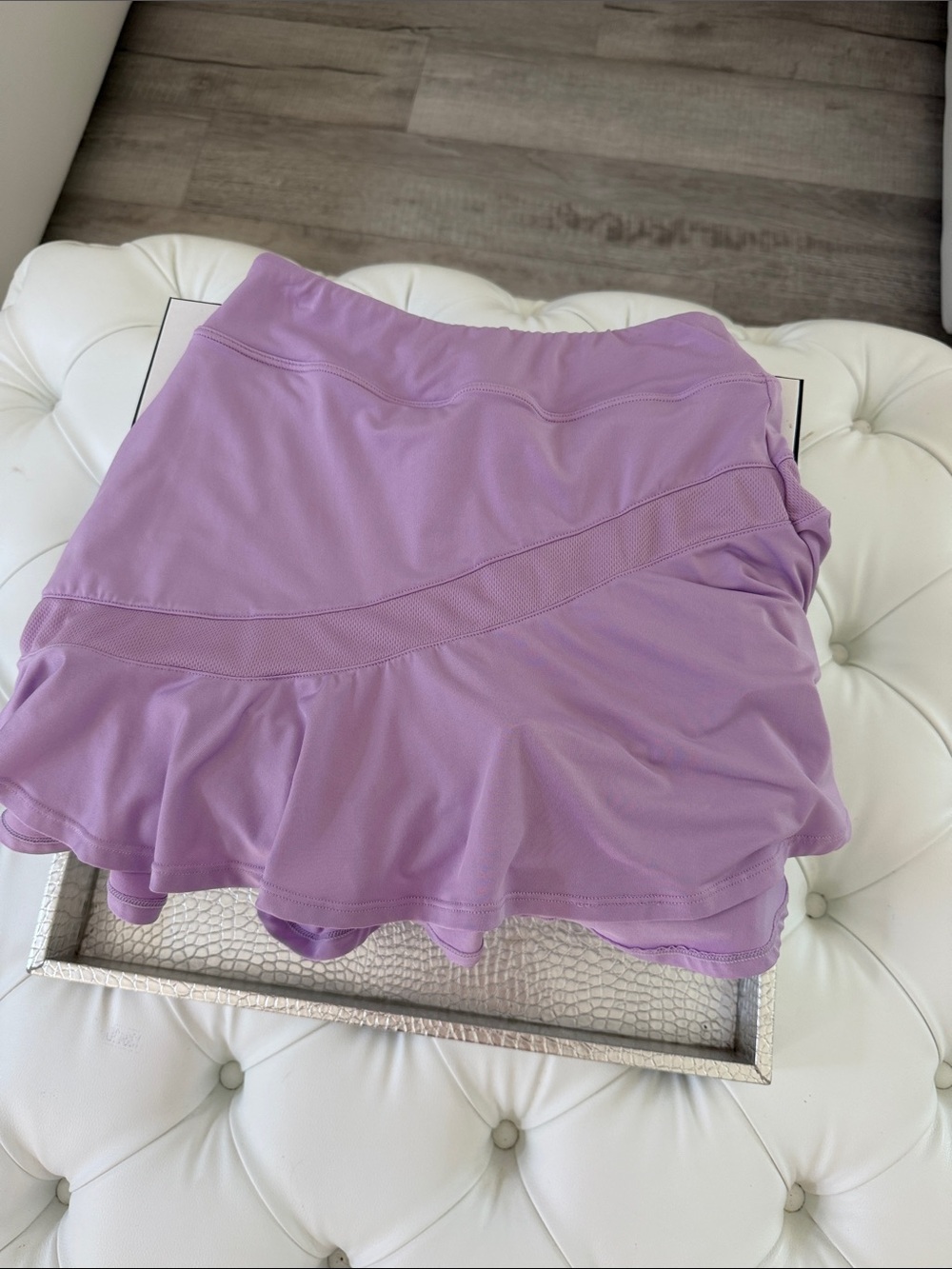 Lilac Ruffle Active Skort for Women